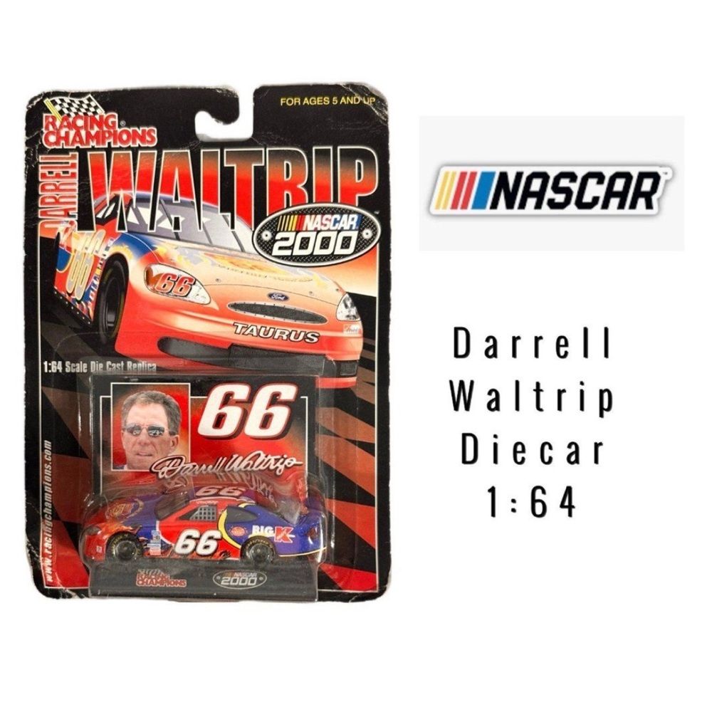 NASCAR racing legend Daryl Waltrip in #66 Kmart diecast